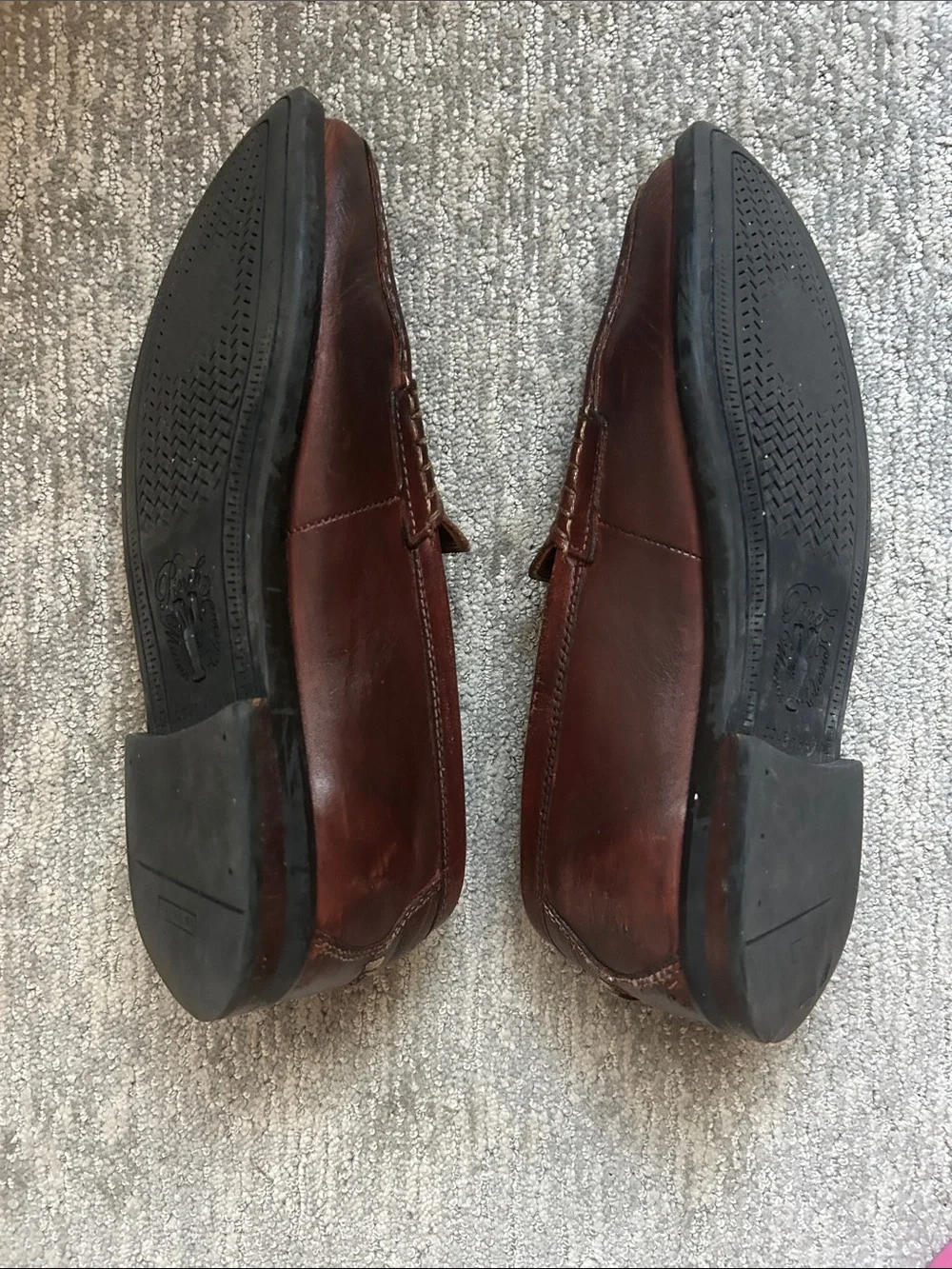 Men's Brown Leather Penny Loafers